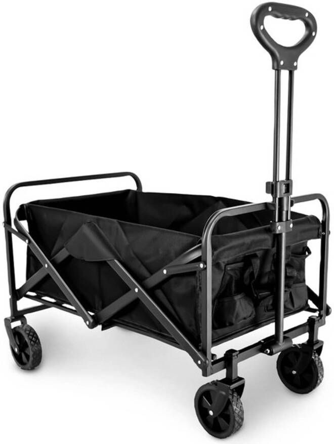 TerraGear Bolderkar opvouwbaar 76L en 80KG draagvermogen 65×41×23CM Draaibare wielen Perfect voor festivals