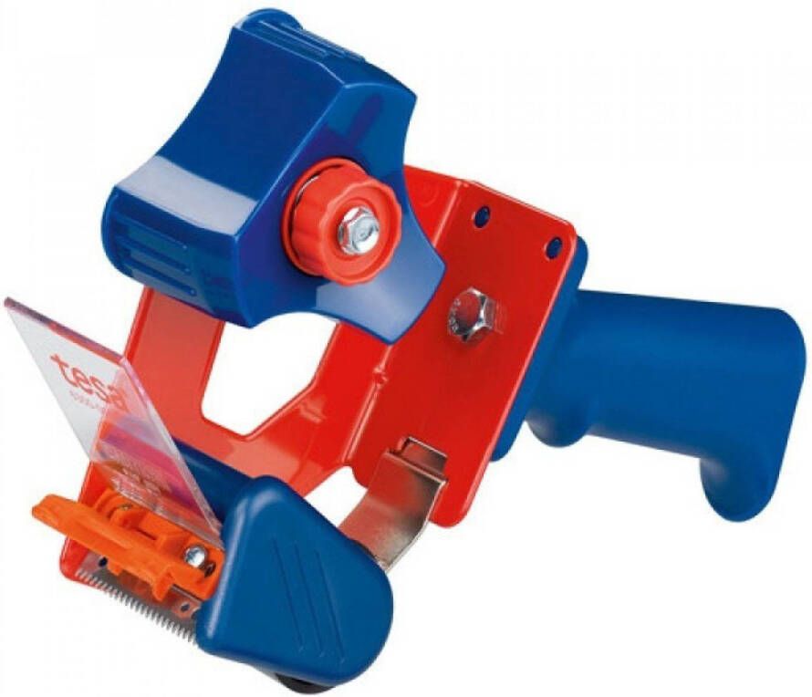 Tesa 1x verpakkingstape handdispenser blauw rood Tape (klussen)