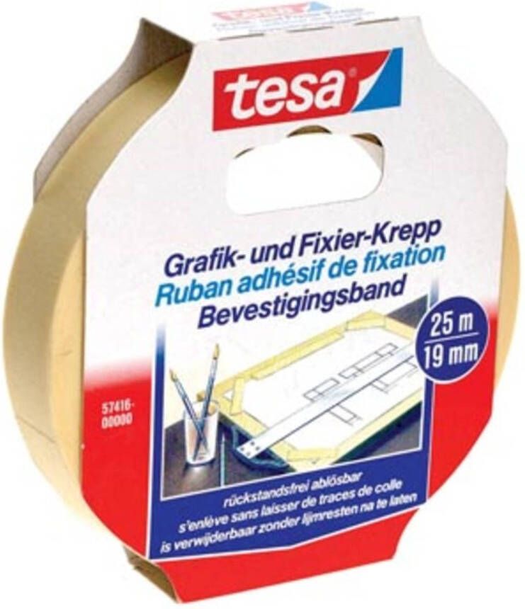 Tesa bevestigingsplakband ft 19 mm x 25 m