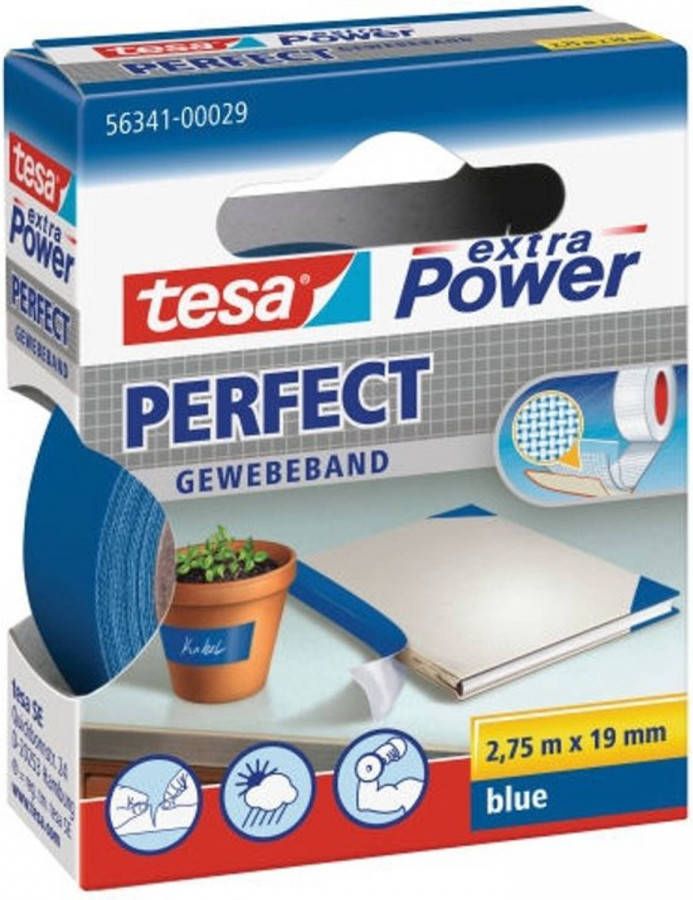 Tesa Extra Power Perfect Plakband groen- 19 mm x 2 75 m