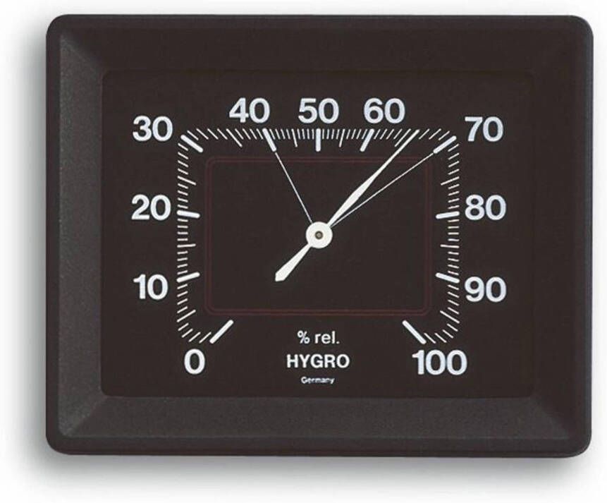 TFA Dostmann TFA hygrometer analoog zwart 10x8cm