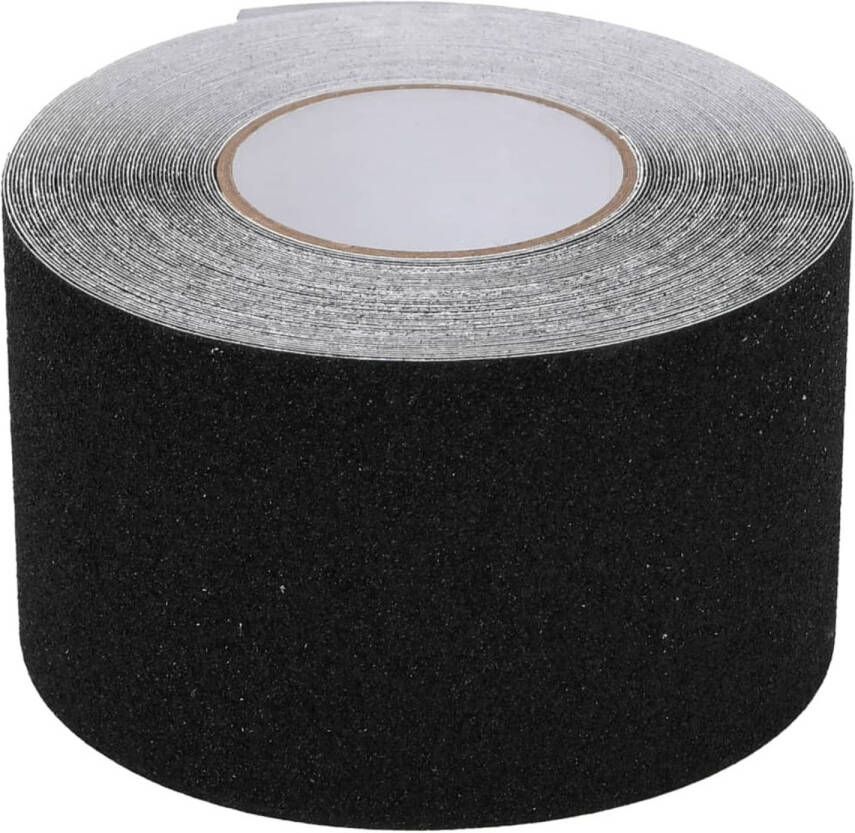 The Living Store Anti-sliptape 10 cm x 20 m PVC Zwart