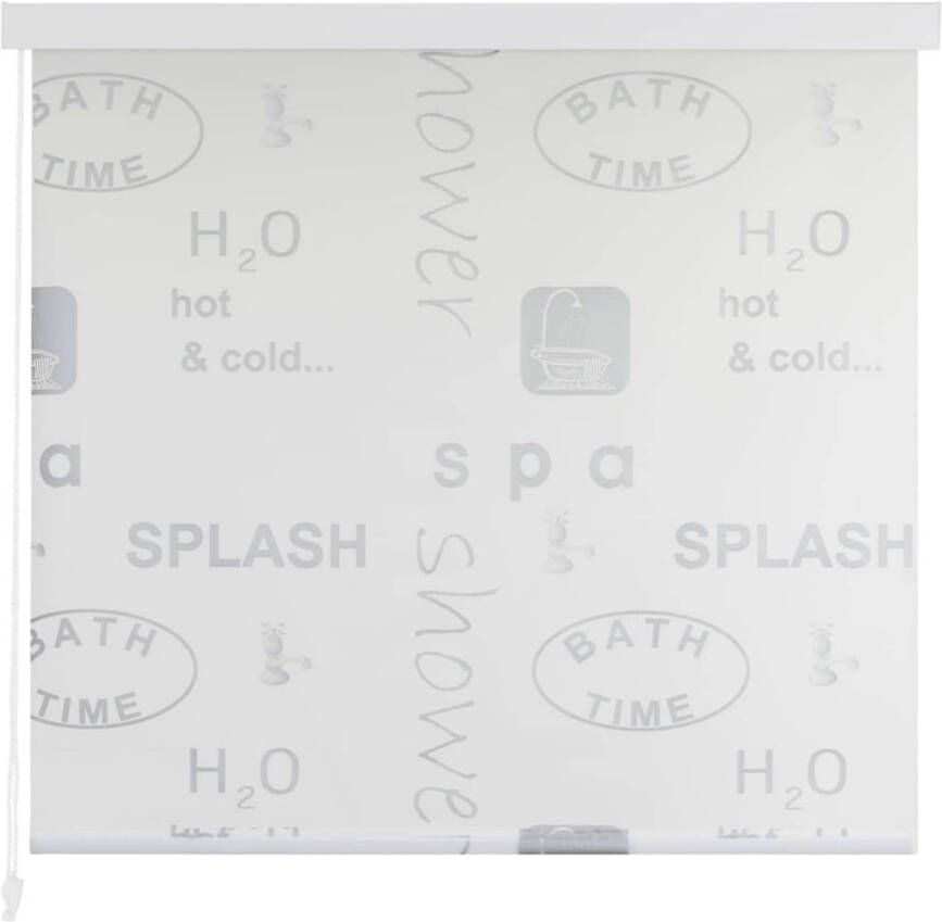 The Living Store Shower Screen Splash Design 80 x 240 cm Water Resistant