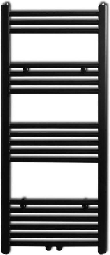 The Living Store Handdoekradiator 500x1.160 mm zwart 443 W