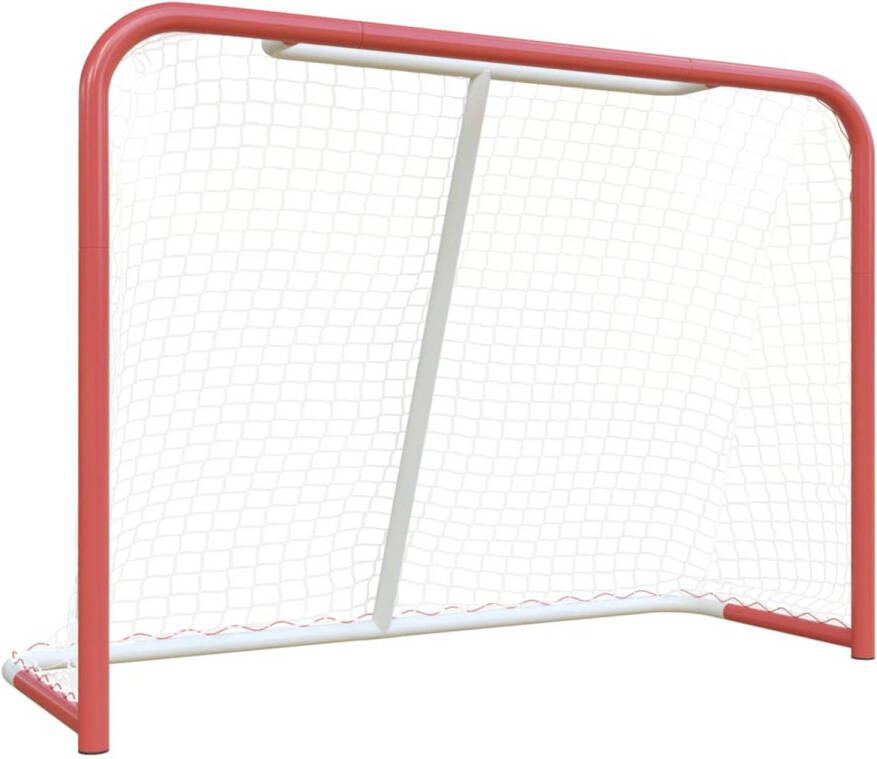 The Living Store Hockeydoel Hockey Trainingsmateriaal 153x60x118 cm Duurzaam polyesternet gepoedercoat stalen