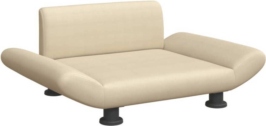 The Living Store Hondenbank Comfort Hondenbed 70x45x28 cm Crème 100% Polyester