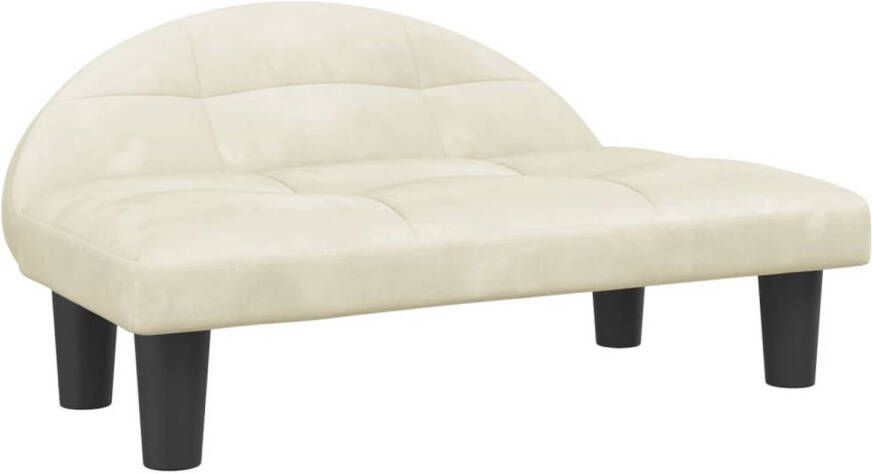 The Living Store Hondenbank Comfort Hondenbed 70x52x30 cm Crème fluweel