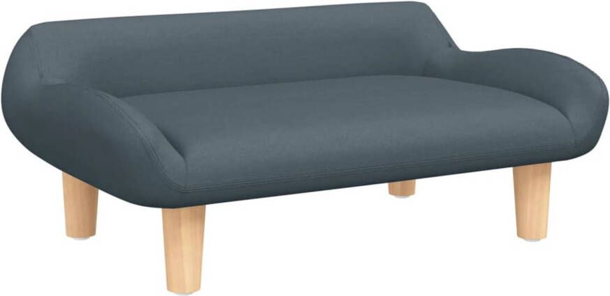 The Living Store Hondenbank Donkergrijs 70 x 40 x 24 cm Comfortabel hondenbed