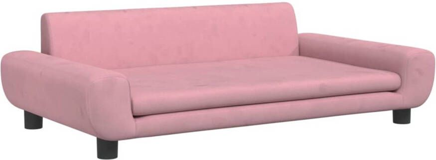 The Living Store Hondenbank Fluweel 100 x 54 x 33 cm Roze Duurzaam en Comfortabel