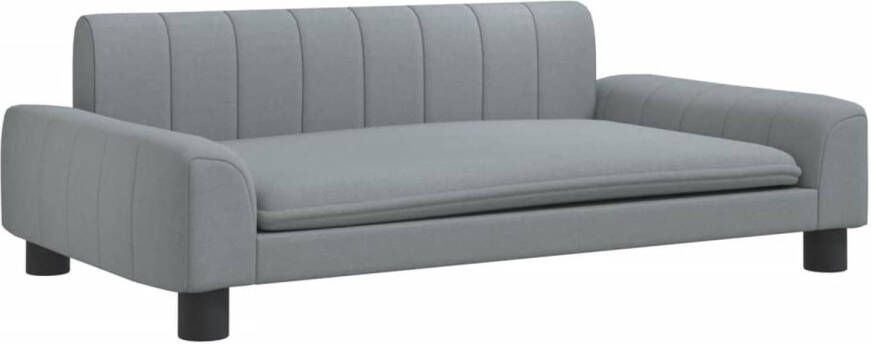 The Living Store Hondenbed Comfort Hondenmeubels 90 x 53 x 30 cm Lichtgrijs