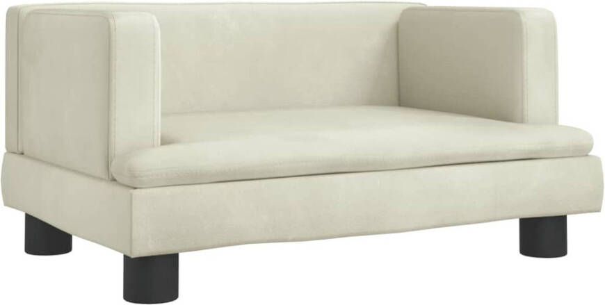 The Living Store Hondenbed Fluwelen Klein For Crème