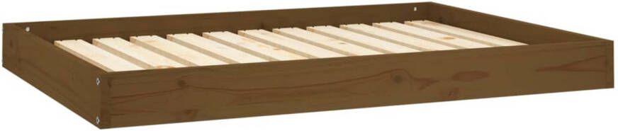 The Living Store Hondenmand Grenenhout 101.5 x 74 x 9 cm Honingbruin