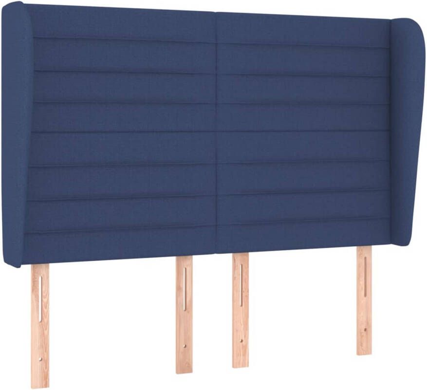 The Living Store Hoofdbord Blauw 147 x 23 x 118 cm Duurzaam materiaal Stevige poten