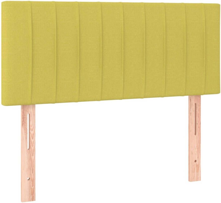 The Living Store Klassiek Hoofdbord Groen 80 x 33.5 x 78 cm Duurzaam Verstelbaar Stabiele poten Comfortabele