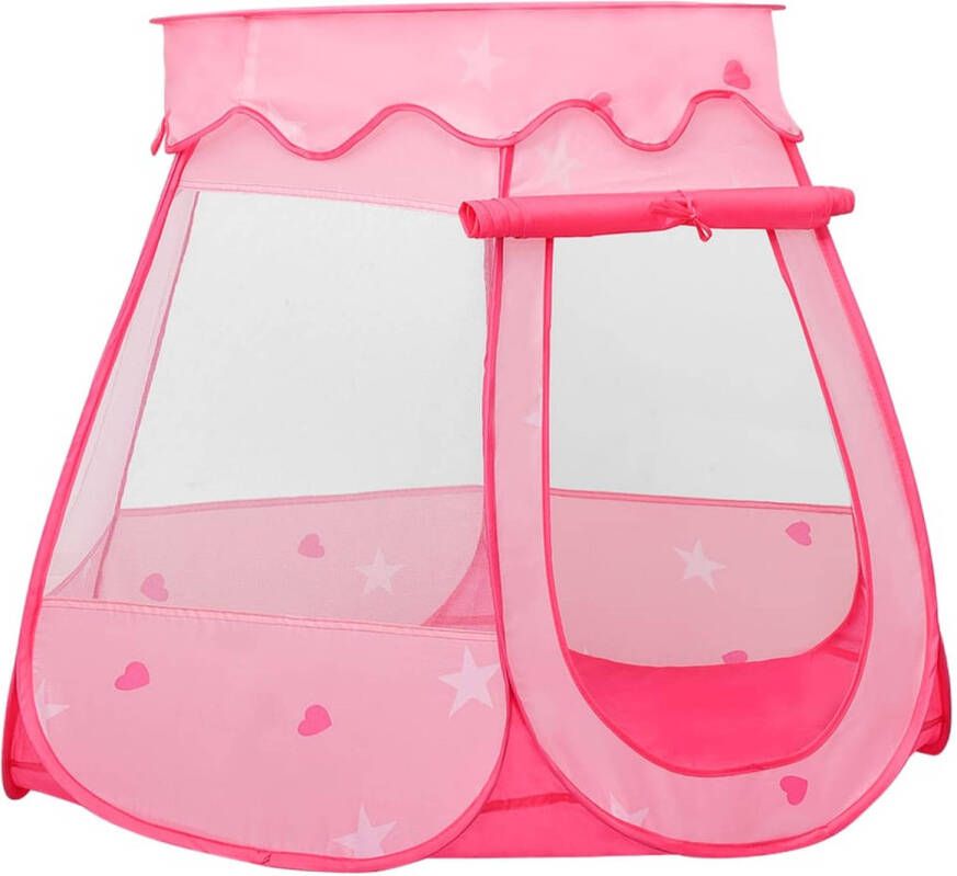The Living Store Speeltent Roze 102x102x82 cm Polyester