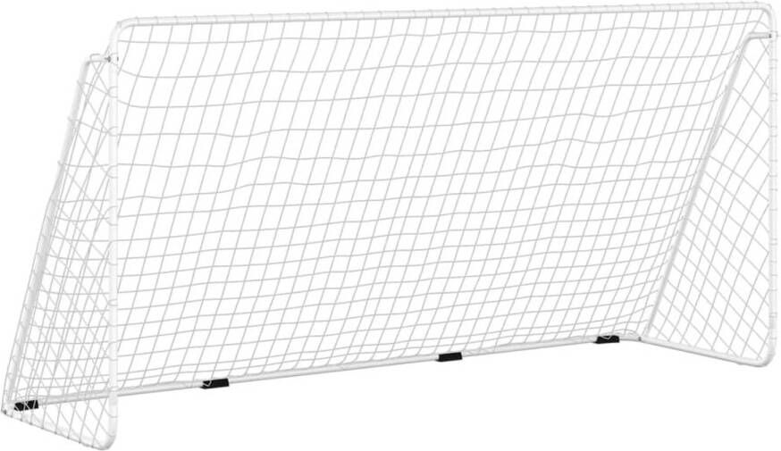 The Living Store Voetbalgoal Staal 366 x 122 x 182 cm Waterbestendig