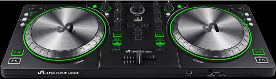The next beat Tiësto SX1 DJ Controller Set voor Beginners tot Gevorderden DJ Software App DJ Gear 1 Stuk Zwart