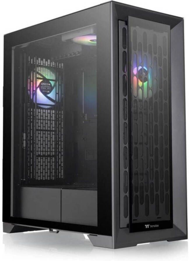 THERMALTAKE PC-behuizing CTE T500 TG ARGB (zwart) Grote toren E-ATX-formaat Zonder voeding