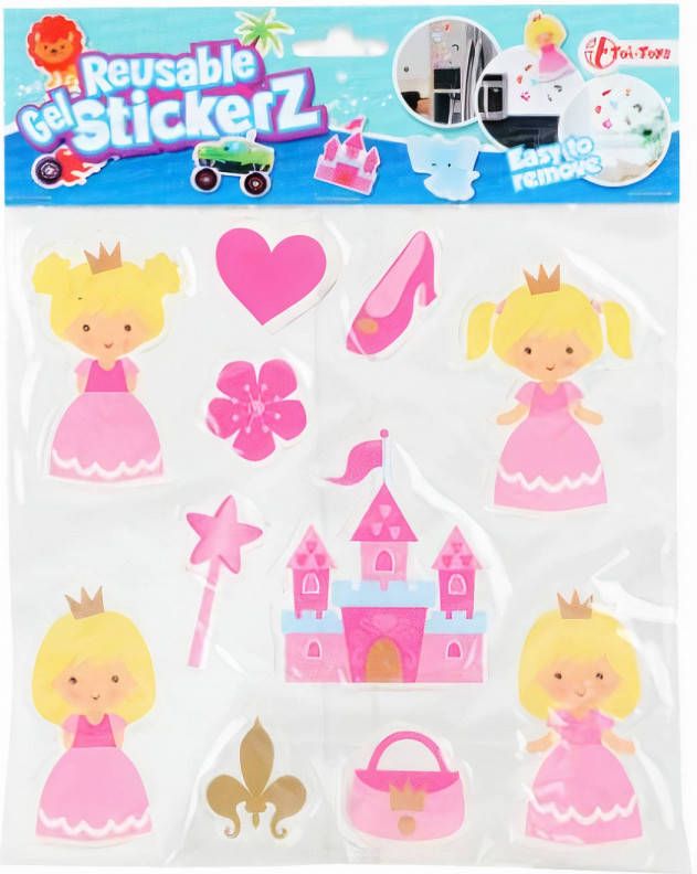 Toi-Toys Gelstickers Reusable Prinsessen Meisjes 10-delig