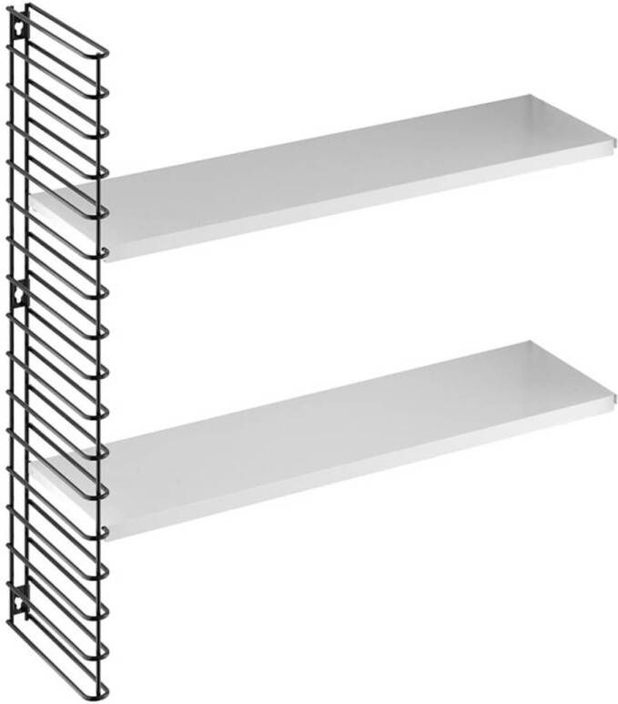 Tomado frame + 2 planken boekenrek uitbreiding (Kleur: zwartwit)