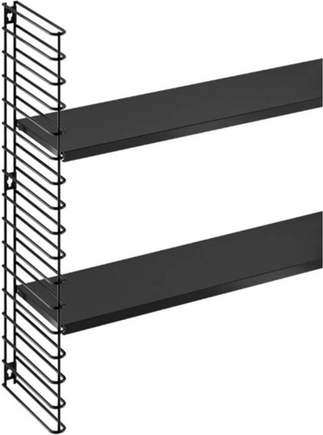 Tomado frame + 2 planken boekenrek uitbreiding (Kleur: zwart)