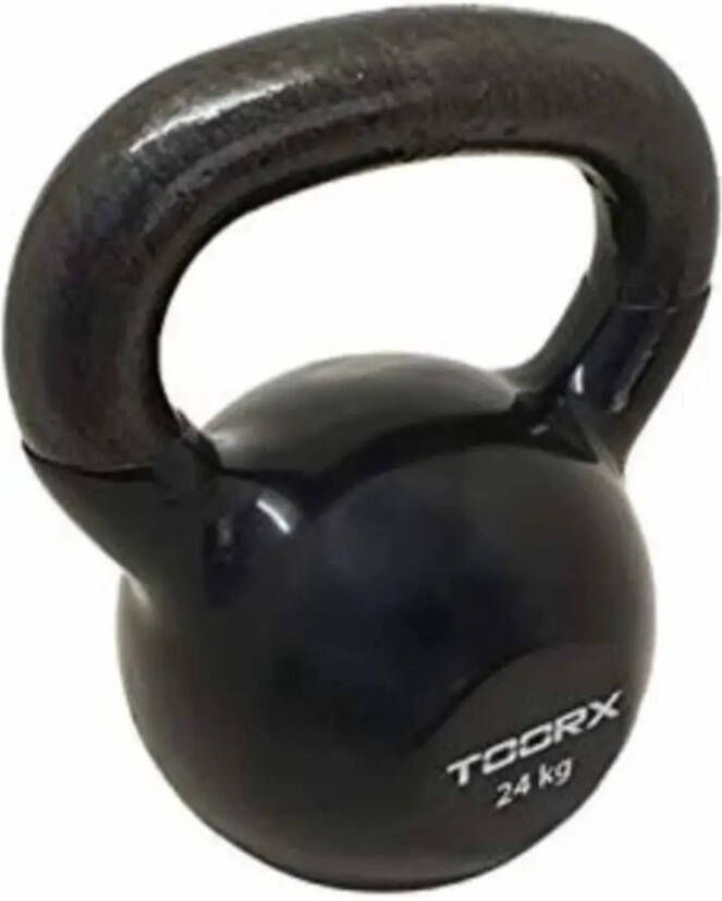 Toorx Fitness Kettlebell Vinyl Gekleurd 24 kg Zwart