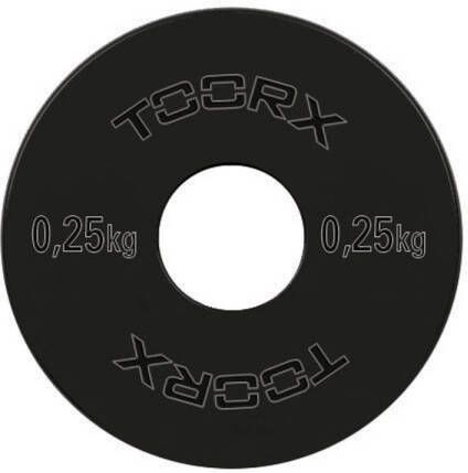 Toorx Fitness Micro Halterschijven 50 mm Zwart Staal 0.25kg