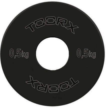 Toorx Fitness Micro Halterschijven 50 mm Zwart Staal 0.5kg