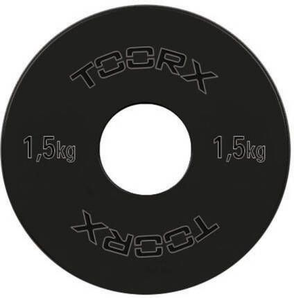 Toorx Fitness Micro Halterschijven 50 mm Zwart Staal 1.5kg