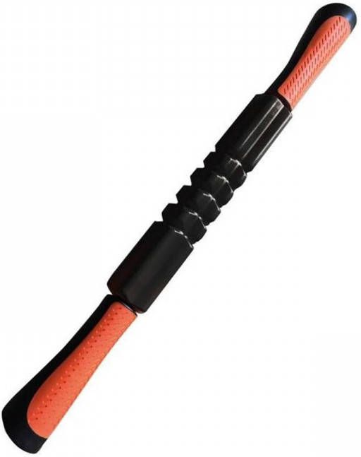 Toorx Fitness Toorx Massage Stick met grepen Zwart Oranje