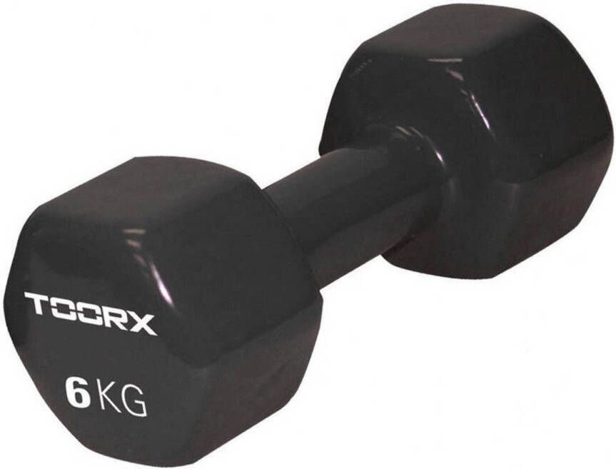 Toorx Fitness Toorx Vinyl Dumbbell Per Stuk 6 kg Zwart