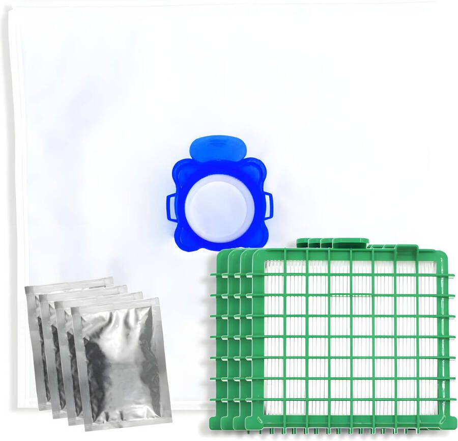 TotalReplace 20x Vacuum bags en 4x HEPA filter geschikt voor Rowenta Silence Force Compact Extreme Compact X-Trem