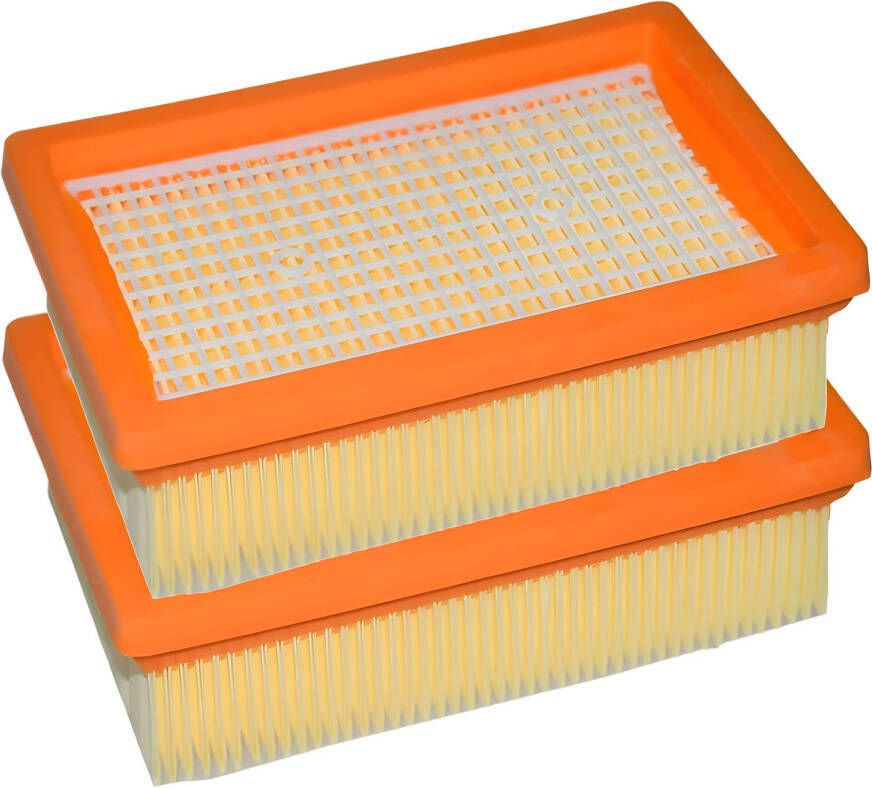 TotalReplace 2x Plat filter geschikt voor Karcher WD4 MV4 WD5 MV5 WD6 MV6 series WD MV 4 5 6 P Premium stofzuigerfilter Ver