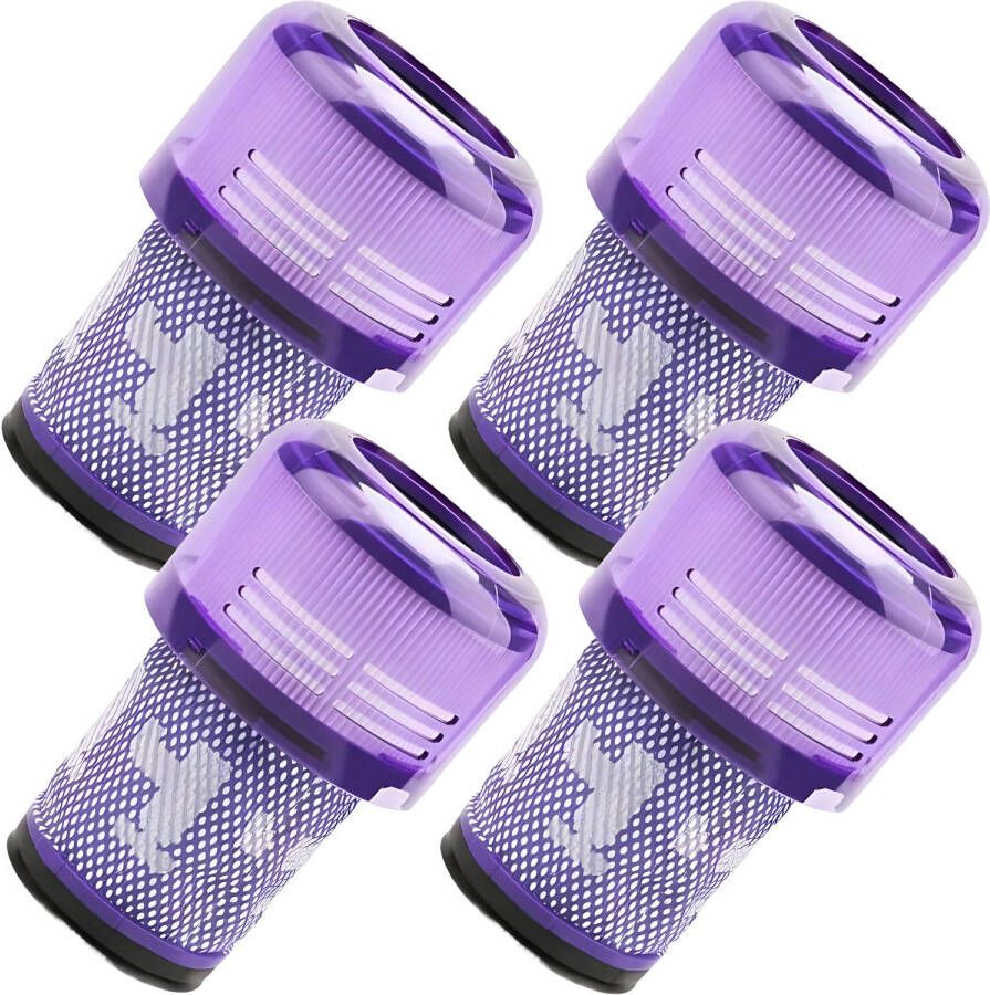 TotalReplace 4x Premium Wasbare Uitlaat Motor HEPA Filter voor Dyson V12 Detect Slim Absolute 971517-01 Vervanging