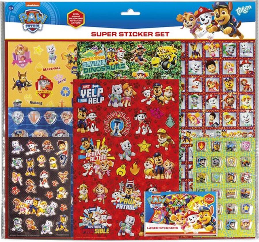 Totum Paw patrol super stickerset 720985