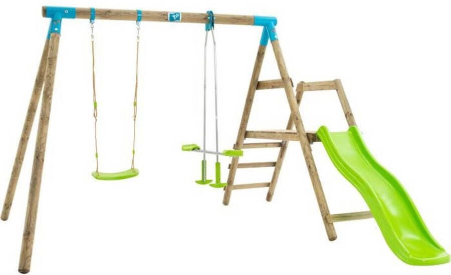 TP Toys Palmstation tp speelgoed schommel vis-a-vis glijbaan ankerset h.209 cm