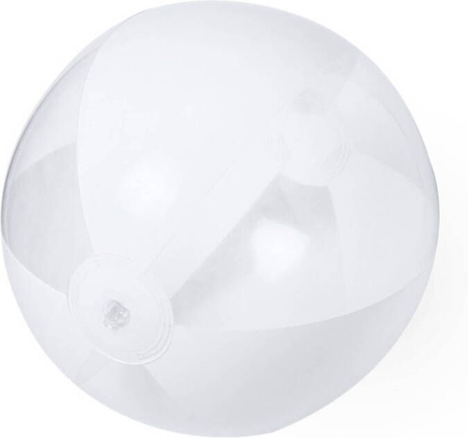Merkloos Opblaasbare strandbal plastic wit 28 cm Strandballen