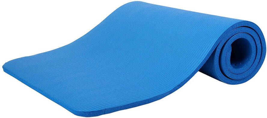 Tresko Yoga mat Blauw 1 cm dik fitnessmat pilates aerobics