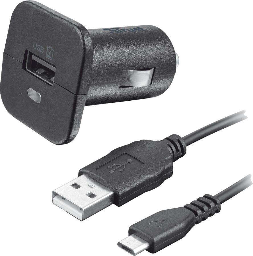 Trust 5W Car Charger met Micro-USB-kabel