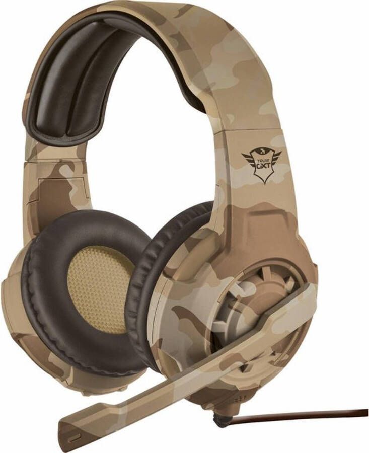 Trust GXT 310 Radius On-ear Gaming Headset (PC + PS4 + PS5 + Xbox One) Desert Camouflage