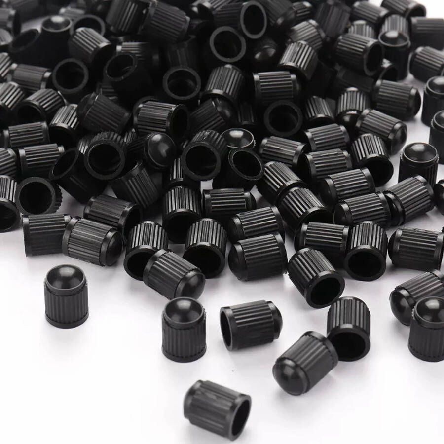 TT-products ventieldoppen kunststof 100 stuks zwart