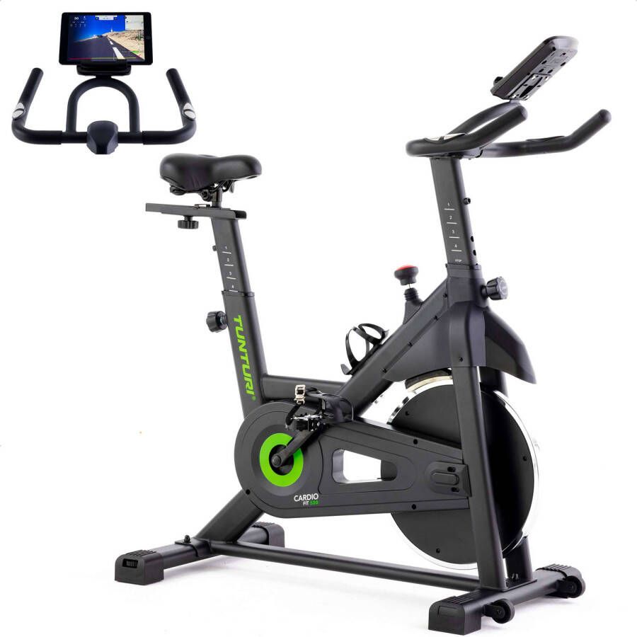 Tunturi Cardio Fit S20 Sprinter Bike Fitness Fiets Indoor Fietstrainer Lage instap Bluetooth Manuele weerstand