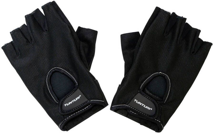 Tunturi fitness-handschoenen polyester nylon zwart maat S