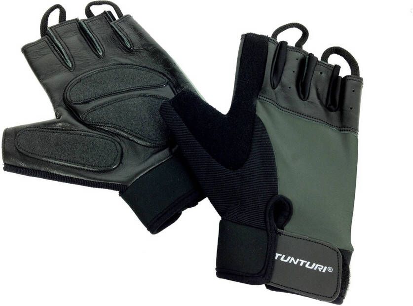 Tunturi fitness-handschoenen Pro Gel zwart lichtgrijs maat XXL