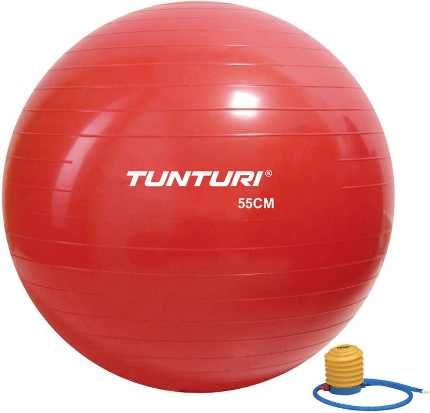 Tunturi fitnessbal 55 cm rood
