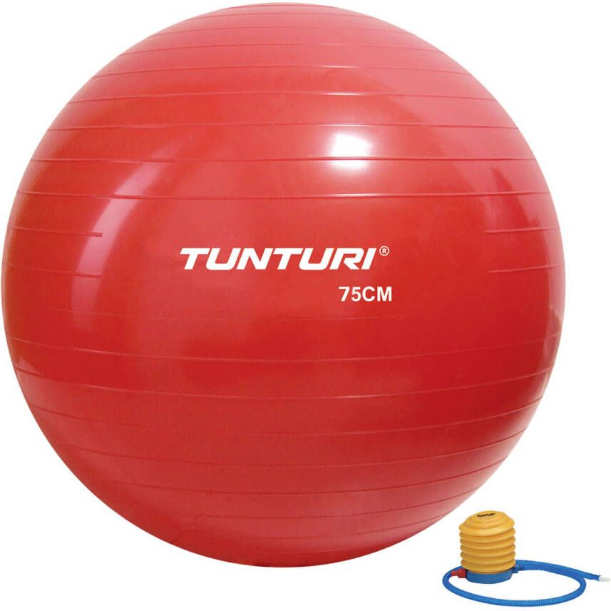 Tunturi fitnessbal 75 cm rood