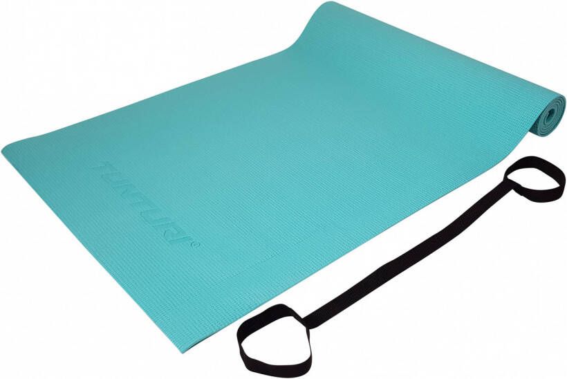 Tunturi PVC Yogamat Fitnessmat 4mm dik Turquoise