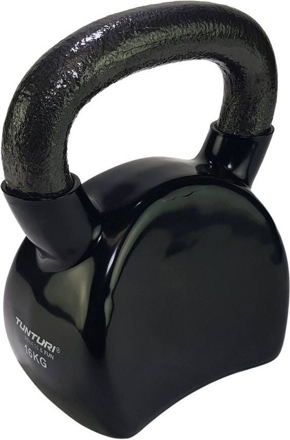 Tunturi kettlebell vinyl 16 kg zwart