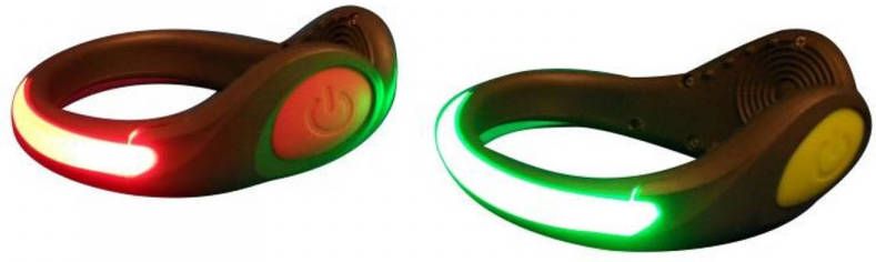 Tunturi LED Veiligheids Schoenclip Hardloopschoenen LED verlichting Groen