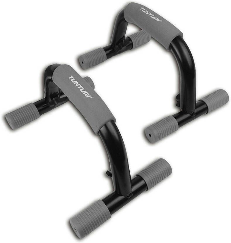 Tunturi Opdruksteunen Parallettes -Push-up Bar Push-up Steun Metaal Zwart